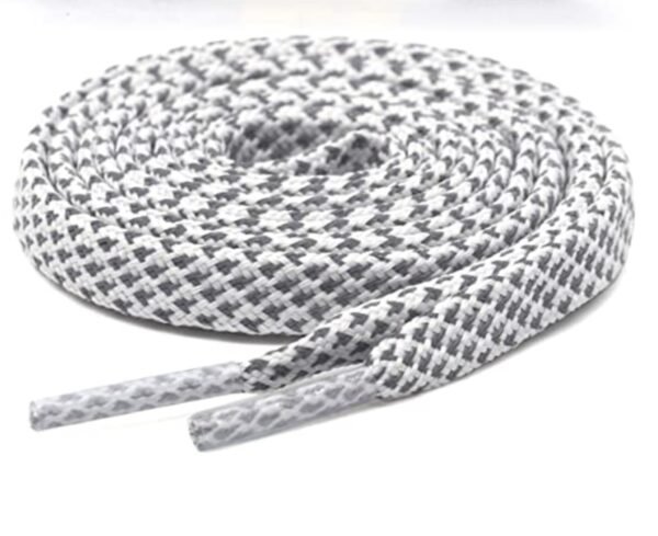 Reflective Flat Shoelace (2 Pair) Reflective Flat Shoelaces for Sport, Running Casual Shoes