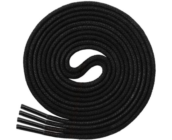 Formal Black Round Shoelaces