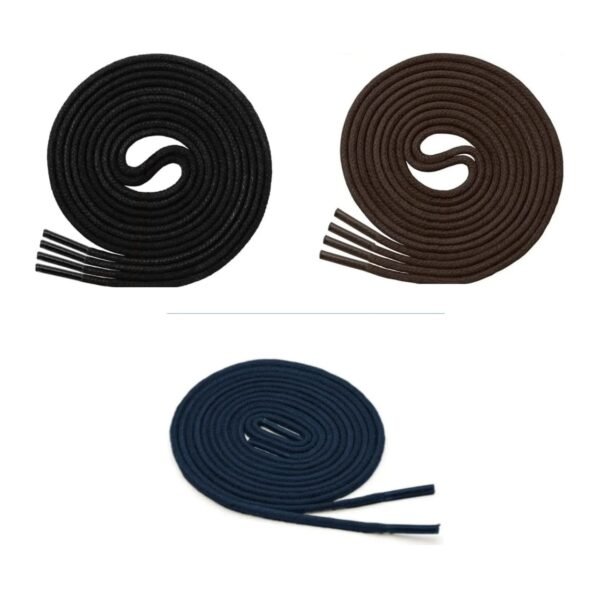 Formal Shoelace (3 Pair) (1 Pair Per Color) Partywear| Dress Shoes | Boots | Leather Shoe Laces for Formal Shoe