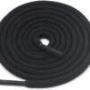 Round plain black shoelace for sneakers