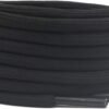 Round plain black shoelace for sneakers