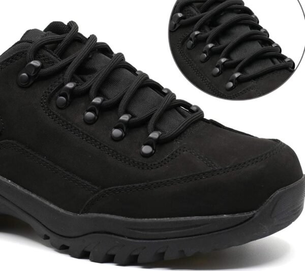 Round plain black shoelace for sneakers