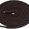 Round plain dark brown shoelace for sneakers