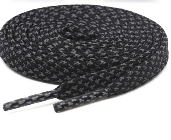 Reflective Flat Shoelace (2 Pair) Reflective Flat Shoelaces for Sport, Running Casual Shoes