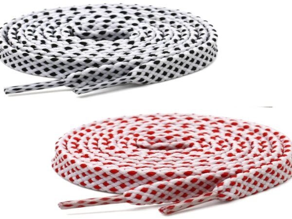 Flat Twill Shoelace (2 Pair) (1 Pair Per Color)  | GYM | Sport | Running | Casual Shoelaces
