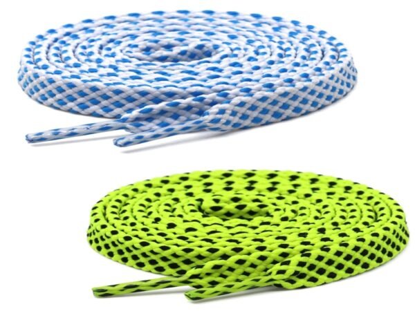 Flat Twill Shoelace (2 Pair) (1 Pair Per Color)  | GYM | Sport | Running | Casual Shoelaces