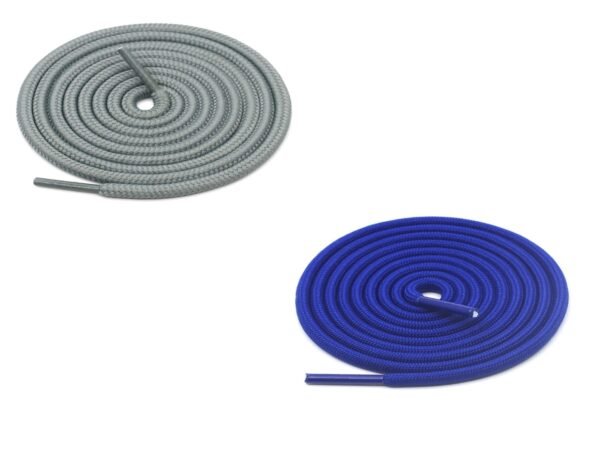 Round Plain Shoelace (2 Pair) (1 Pair per color) | Athletic | Sport | Running | Casual or Gym Shoe Strings