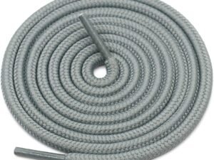 Round plain grey shoelace for sneakers