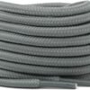 Round plain grey shoelace for sneakers