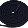 Round plain navy shoelace for sneakers