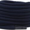 Round plain navy shoelace for sneakers