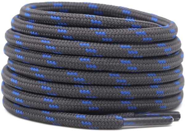 Round Grey Blue Shoelace for Sneakers