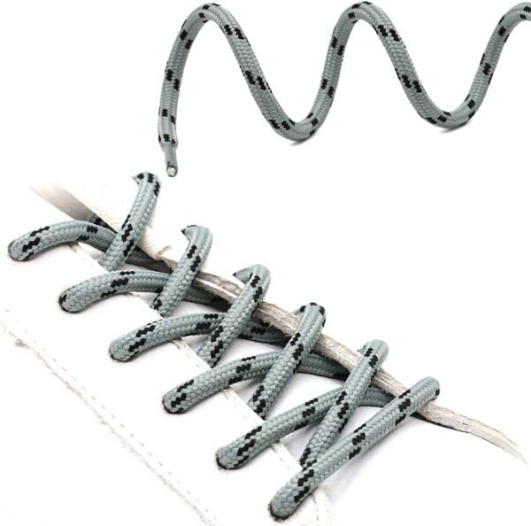 Round Light Grey Shoelace for Sneakers