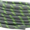 Round Grey Green Shoelace for Sneakers