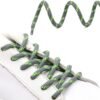 Round Grey Green Shoelace for Sneakers