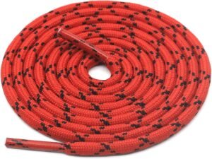 Round Red Black Shoelace for Sneakers