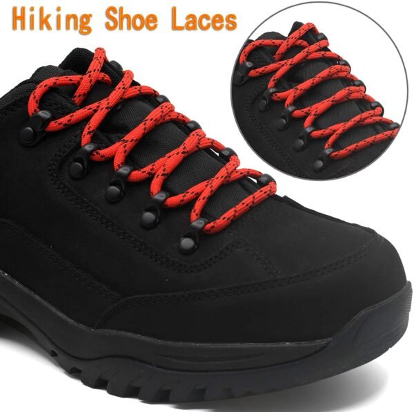Round Red Black Shoelace for Sneakers