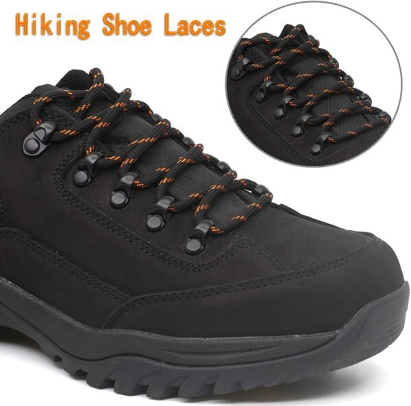 Round Black Orange Shoelace for Sneakers