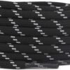 Round Black White Shoelace for Sneakers