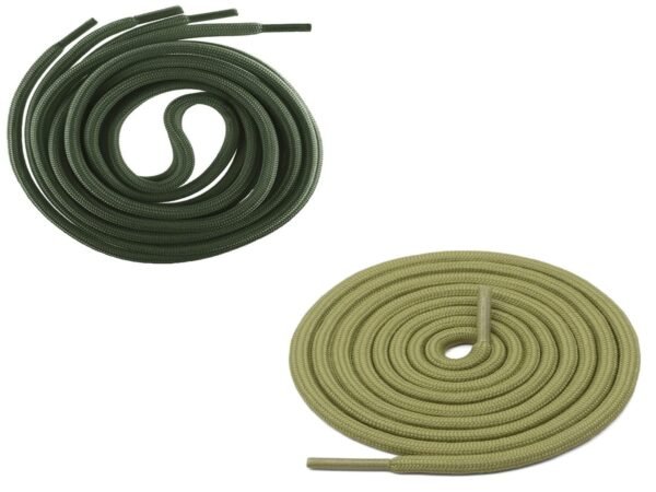 Round Plain Shoelace (2 Pair) (1 Pair per color) | Athletic | Sport | Running | Casual or Gym Shoe Strings