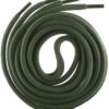 Round plain army green shoelace for sneakers