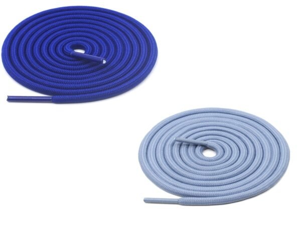 Round Plain Shoelace (2 Pair) (1 Pair per color) | Athletic | Sport | Running | Casual or Gym Shoe Stringss