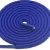 Round plain blue shoelace for sneakers