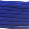 Round plain blue shoelace for sneakers