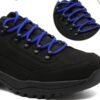 Round plain blue shoelace for sneakers