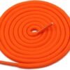 Round plain orange shoelace for sneakers