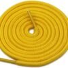 Round plain yellow shoelace for sneakers