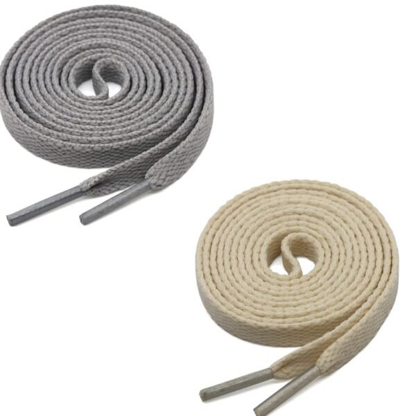 Flat Shoelace (2 Pair | (1 Pair Per Single Color) Shoelaces for Sport, Running Casual, Gym Shoes.