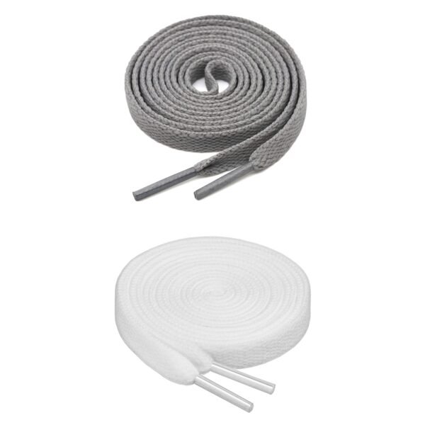 Flat Shoelace (2 Pair | (1 Pair Per Single Color) Shoelaces for Sport, Running Casual, Gym Shoes.