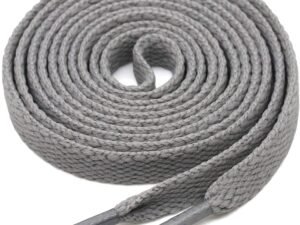 flat grey shoelace for sneakers