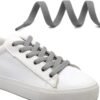 flat grey shoelace for sneakers