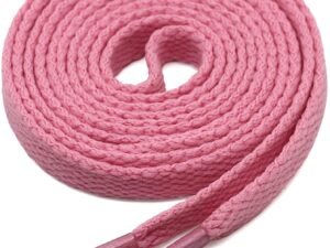 flat pink shoelace for sneakers