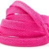flat hot pink shoelace for sneakers