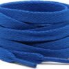 flat blue shoelace for sneakers