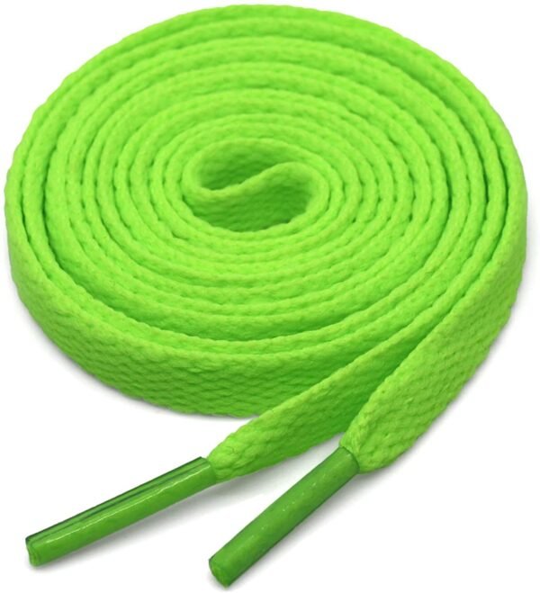 flat fluorescent shoelace for sneakers