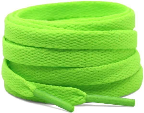 flat fluorescent shoelace for sneakers