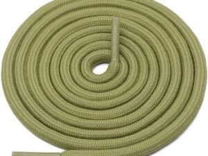 Round plain olive shoelace for sneakers