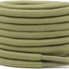 Round plain olive shoelace for sneakers