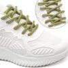 Round plain olive shoelace for sneakers
