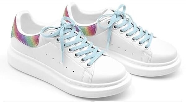 flat moon light shoelace for sneakers