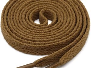 flat light brown shoelace for sneakers