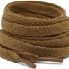 flat light brown shoelace for sneakers