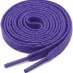 flat purple shoelace for sneakers