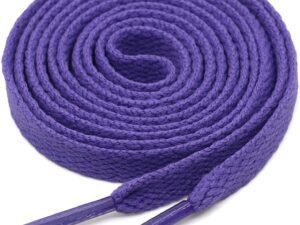 flat purple shoelace for sneakers