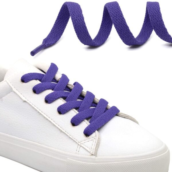 flat purple shoelace for sneakers