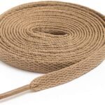 flat cream shoelace for sneakers